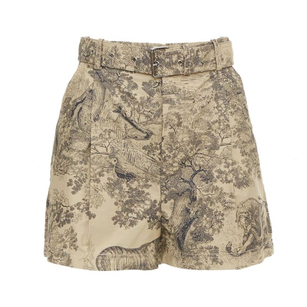 Christian Dior 2019 Beige Toile de Jouy Shorts